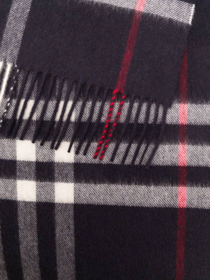 Burberry Kasjmier sjaal Blauw - Foto 5