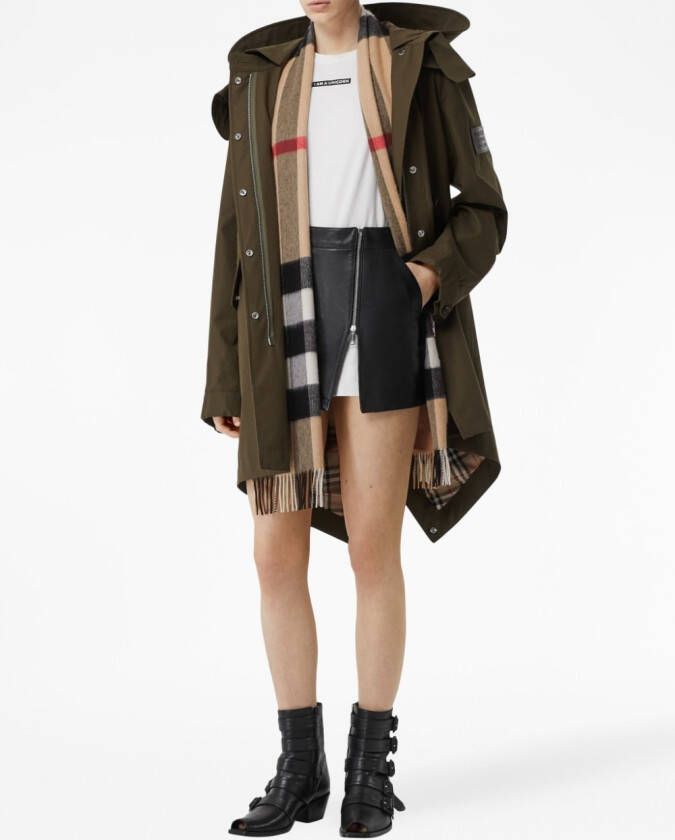 Burberry Vintage check kasjmier sjaal Bruin