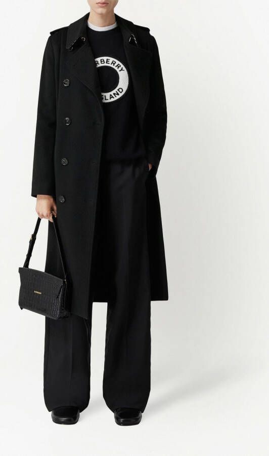 Burberry Kasjmier trenchcoat Zwart