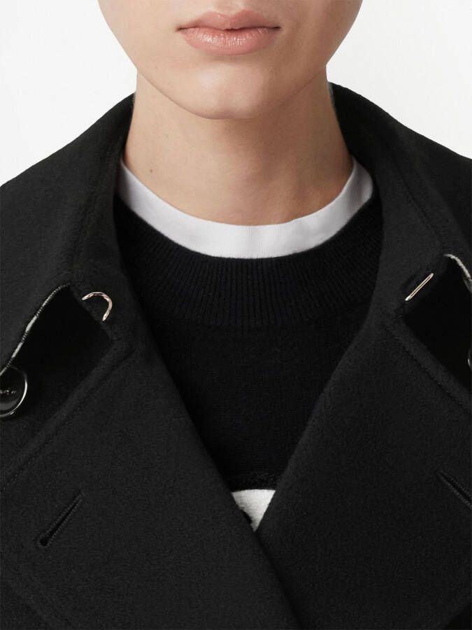 Burberry Kasjmier trenchcoat Zwart