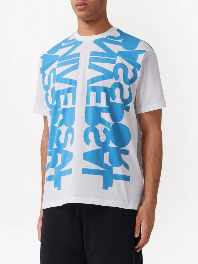 Burberry Katoenen T-shirt Wit