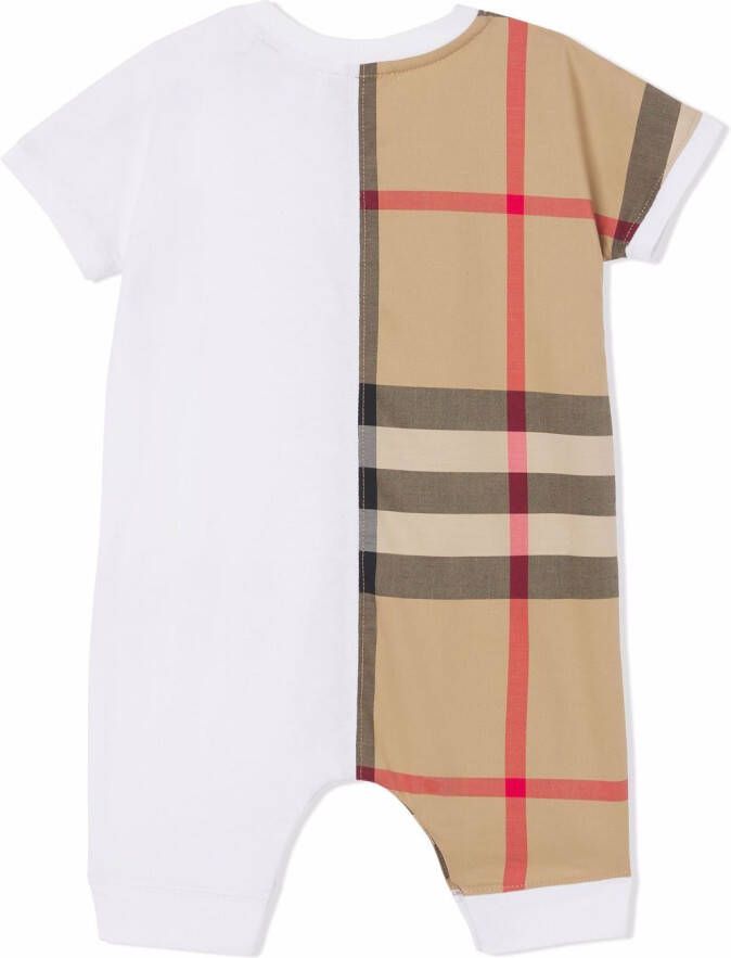 Burberry Kids Babypakje met Vintage check Wit