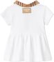 Burberry Kids Piqué jurk Wit - Thumbnail 3