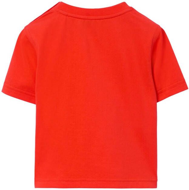 Burberry Kids EKD katoenen T-shirt Oranje