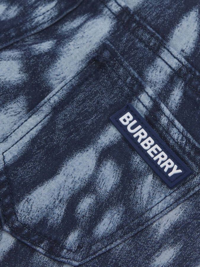 Burberry Kids Flared jeans Blauw