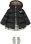 Burberry Kids Gewatteerde jas Zwart - Thumbnail 2