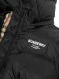 Burberry Kids Gewatteerde jas Zwart - Thumbnail 3