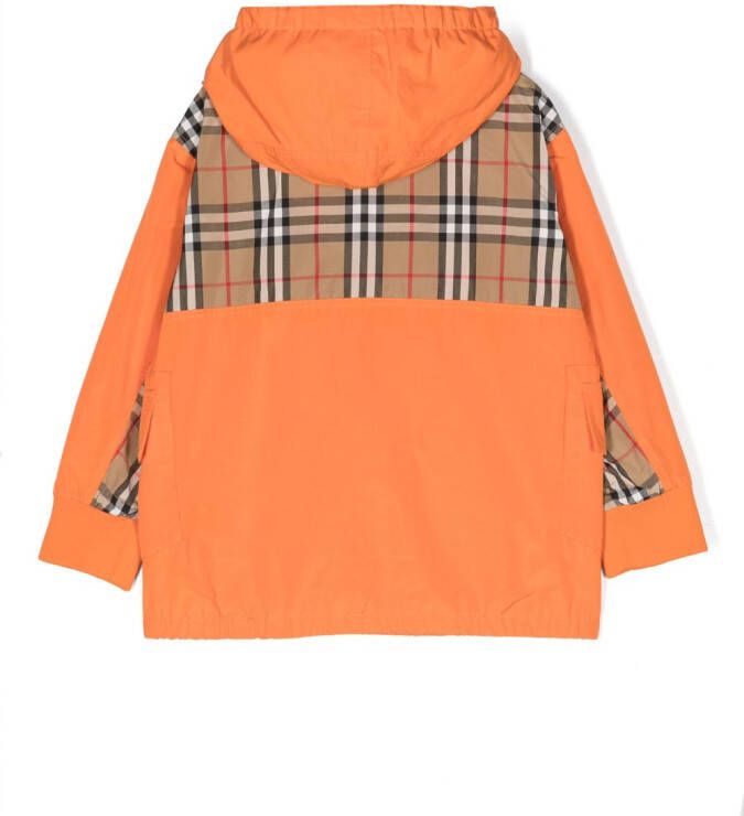 Burberry Kids Jack met capuchon Oranje