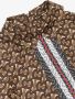 Burberry Kids Jurk met monogramprint Bruin - Thumbnail 4