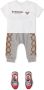 Burberry Kids Katoenen T-shirt Wit - Thumbnail 2