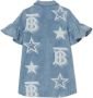 Burberry Kids Mini-jurk met monogramprint Blauw - Thumbnail 2
