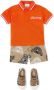 Burberry Kids Poloshirt met logoprint Oranje - Thumbnail 2