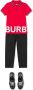 Burberry Kids Poloshirt met logoprint Rood - Thumbnail 2