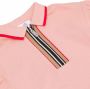 Burberry Kids Poloshirt met rits Roze - Thumbnail 4