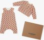 Burberry Kids Shirt en broek set met monogramprint Beige - Thumbnail 5
