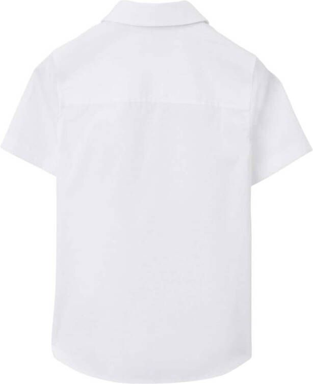Burberry Kids Shirt met borduurwerk Wit
