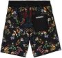 Burberry Kids Shorts met bloe print Zwart - Thumbnail 2