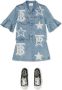 Burberry Kids Spijkershirt met sterrenprint Blauw - Thumbnail 2