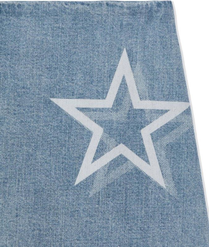Burberry Kids Spijkershirt met sterrenprint Blauw