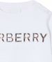 Burberry Kids Sweater met geborduurd logo Wit - Thumbnail 3