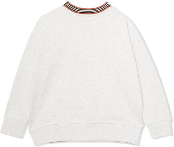 Burberry Kids Sweater met logoprint Wit