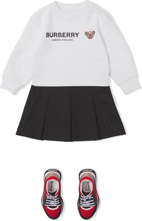 Burberry Kids Sweater met logoprint Wit
