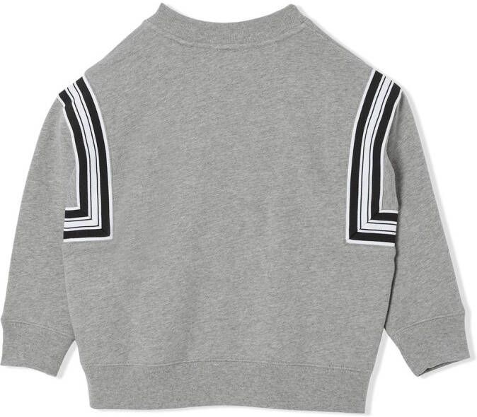 Burberry Kids Sweater met print Grijs