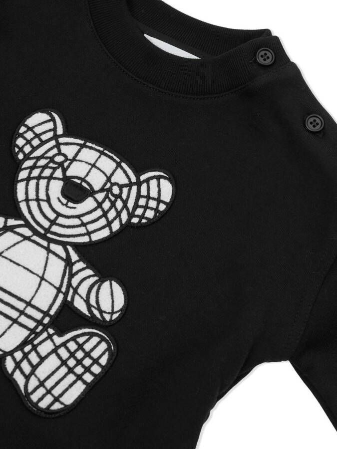 Burberry Kids Sweaterjurk met borduurwerk Zwart