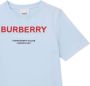 Burberry Kids T-shirt met Horseferry-print Blauw - Thumbnail 4