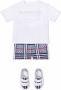 Burberry Kids T-shirt met Horseferry print Wit - Thumbnail 2