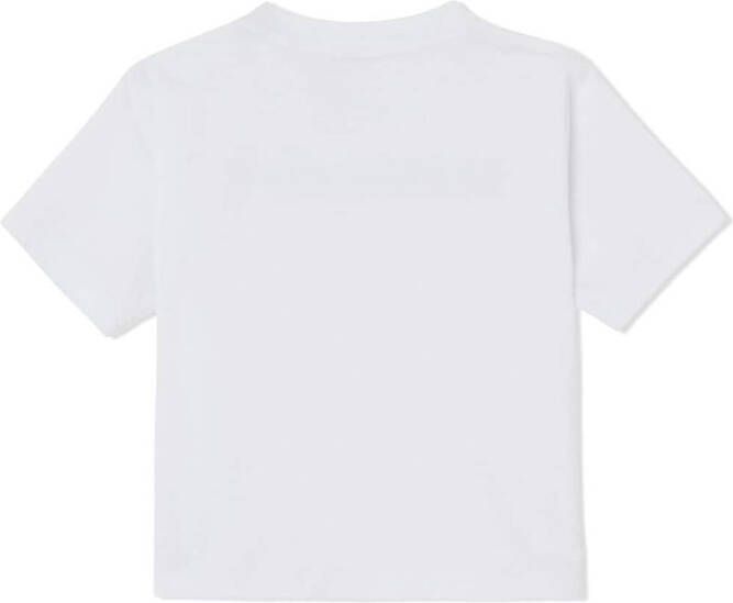 Burberry Kids T-shirt met logoprint Wit