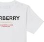 Burberry Kids T-shirt met logoprint Wit - Thumbnail 4