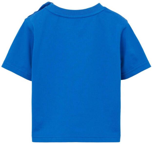 Burberry Kids T-shirt met logoprint Blauw