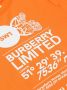 Burberry Kids T-shirt met print Oranje - Thumbnail 4
