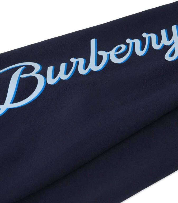Burberry Kids Trainingsbroek met print Blauw