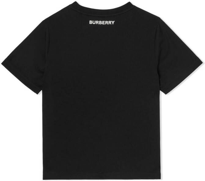 Burberry Kids Vintage Check T-shirt Zwart