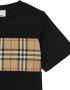 Burberry Kids Vintage Check T-shirt Zwart - Thumbnail 3