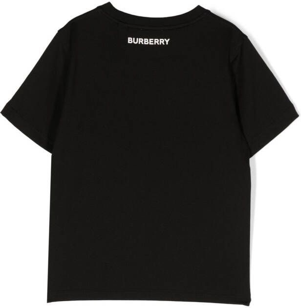 Burberry Kids Vintage Check T-shirt Zwart