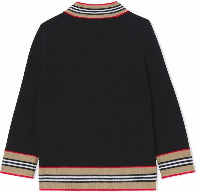 Burberry Kids Wollen vest Zwart