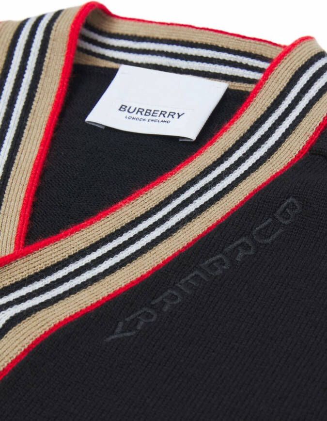 Burberry Kids Wollen vest Zwart
