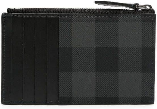 Burberry Geruite portemonnee Zwart