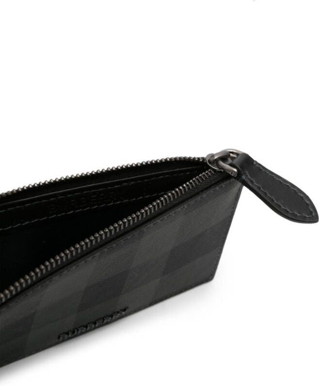 Burberry Geruite portemonnee Zwart