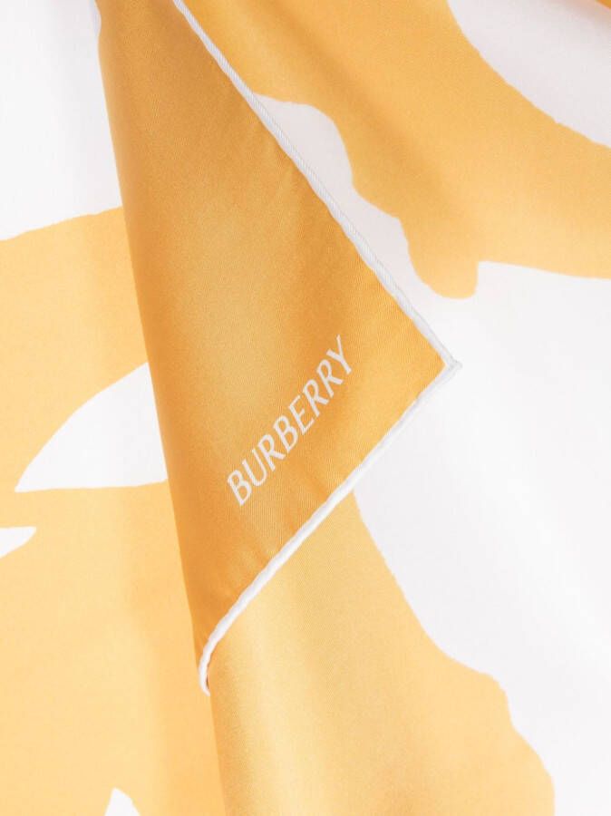 Burberry Sjaal met logoprint Geel