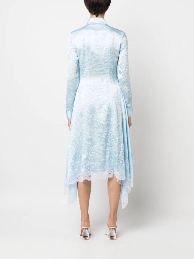 Burberry Asymmetrische jurk Blauw