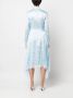 Burberry Asymmetrische jurk Blauw - Thumbnail 4