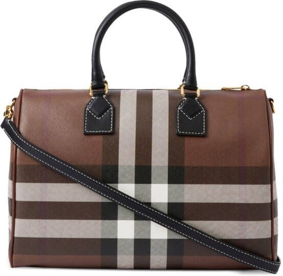 Burberry Leren bowlingtas Bruin