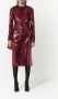 Burberry Midi-jurk met gesmockt detail Rood - Thumbnail 2