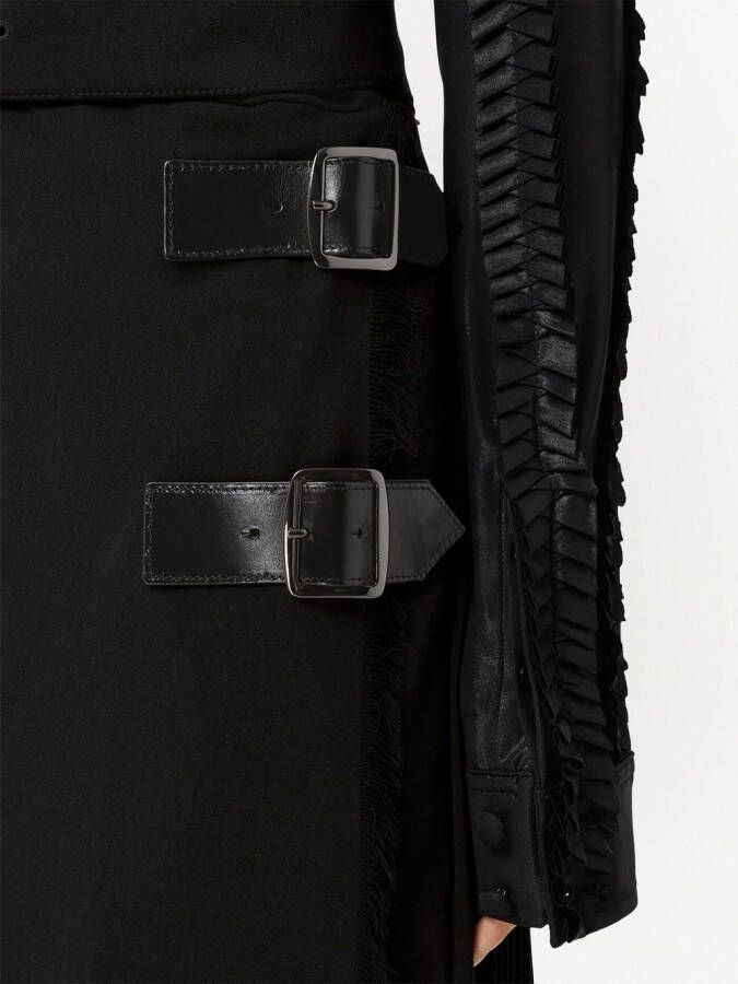 Burberry Midi-rok met ceintuur Zwart