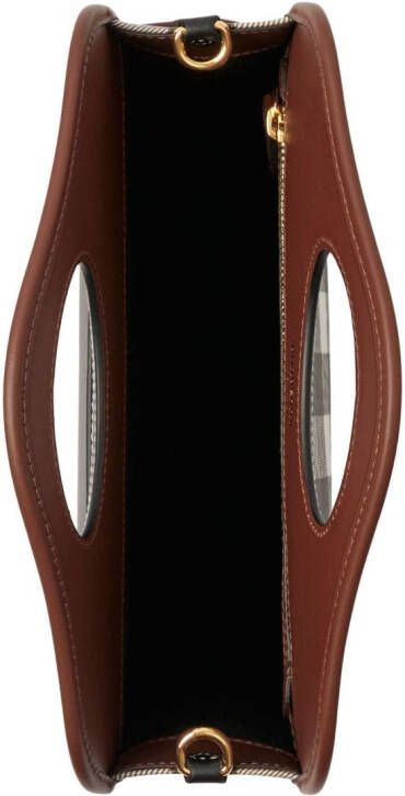 Burberry Leren kleine shopper Bruin