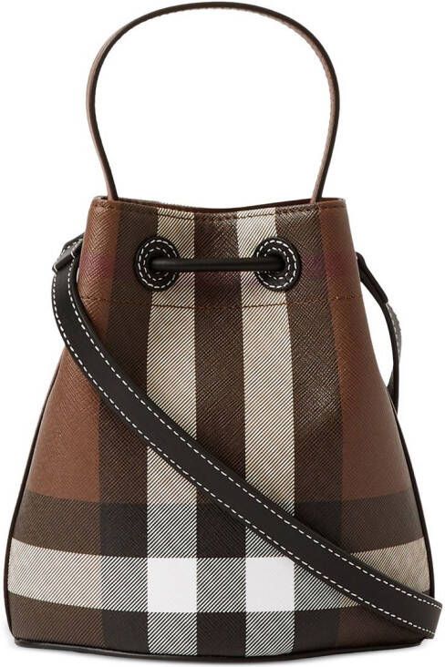 Burberry Kleine bucket-tas Bruin